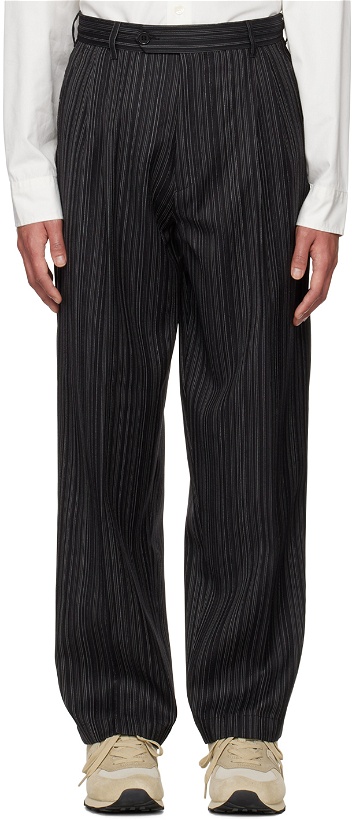 Photo: mfpen Black Pinstripe Trousers