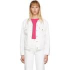 Levis White Denim Ex-Boyfriend Trucker Jacket