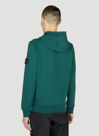 Stone Island - Compass Patch Hooded Sweatshirt in Green