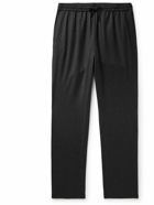 De Bonne Facture - Straight-Leg Wool-Flannel Drawstring Trousers - Gray