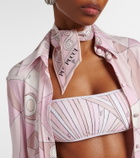 Pucci Iride and Rombi silk twill scarf
