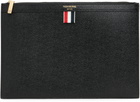 Thom Browne Black Pebble Grain Small Document Holder
