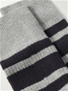 ARKET - Nils Striped Ribbed Cotton-Blend Socks