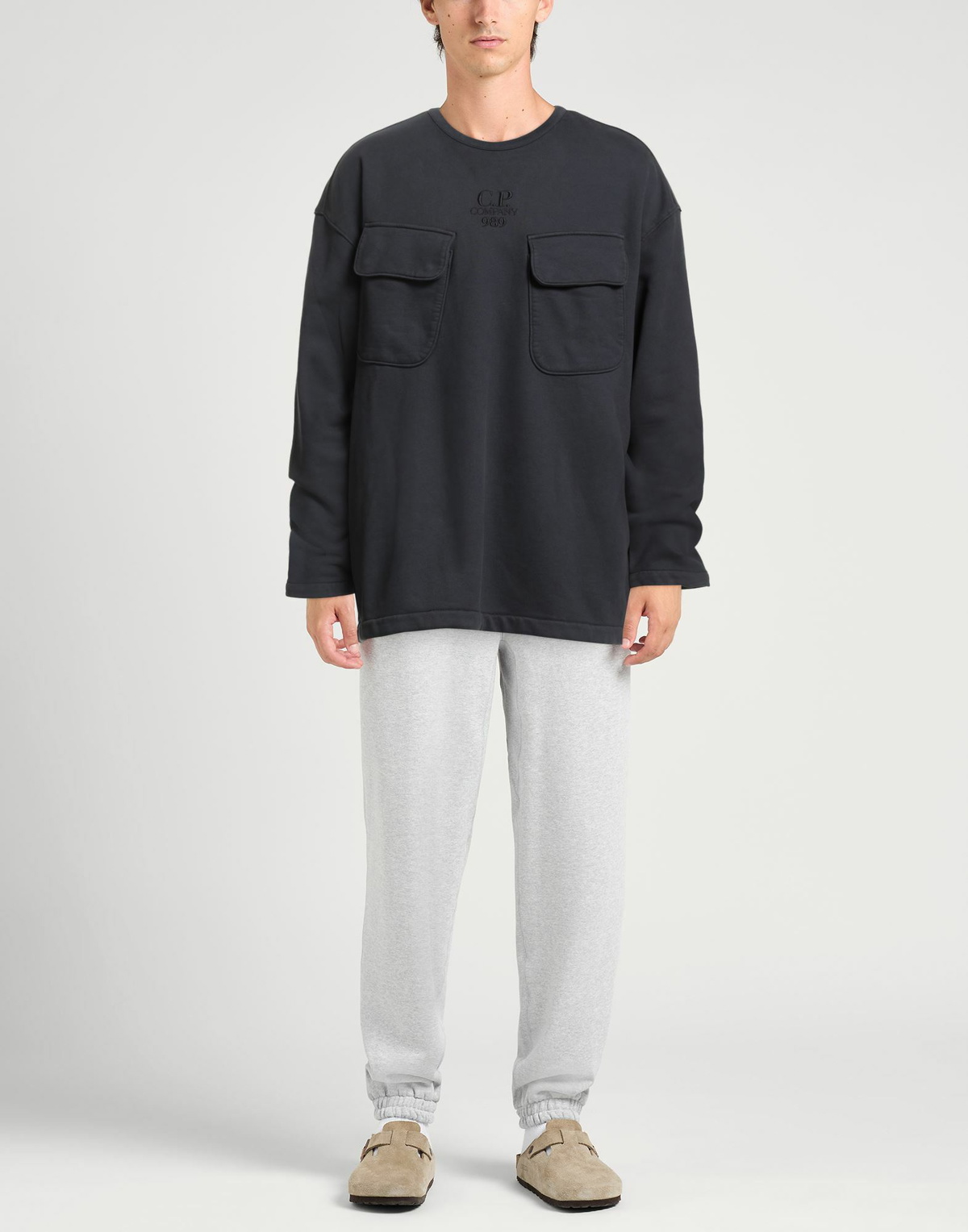 C. p. Company Mens Sweatshirt Charcoal