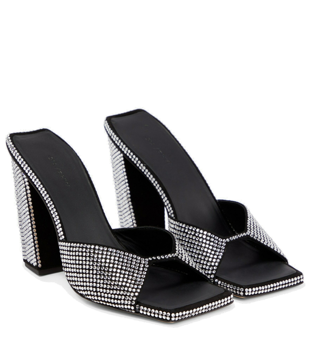 Gia Borghini - Gia/Rhw Rosie 14 embellished suede mules Gia Borghini