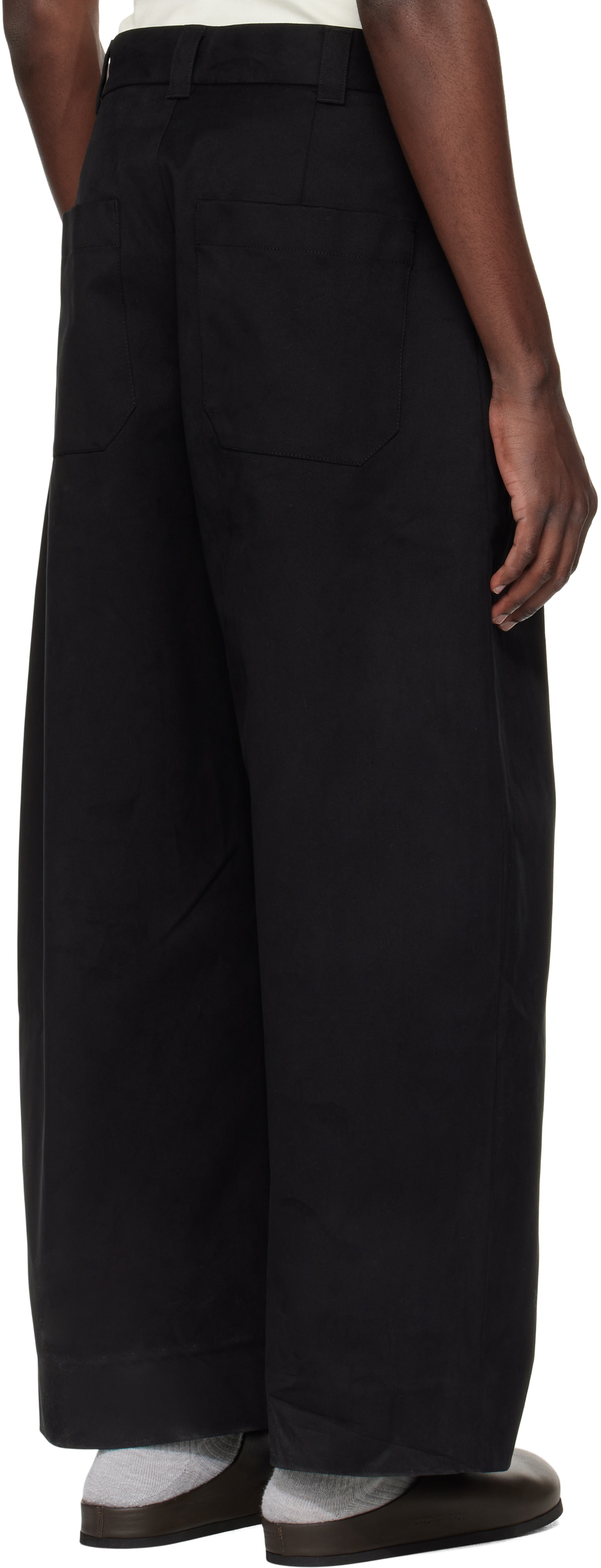 Studio Nicholson Black Sorte Trousers Studio Nicholson