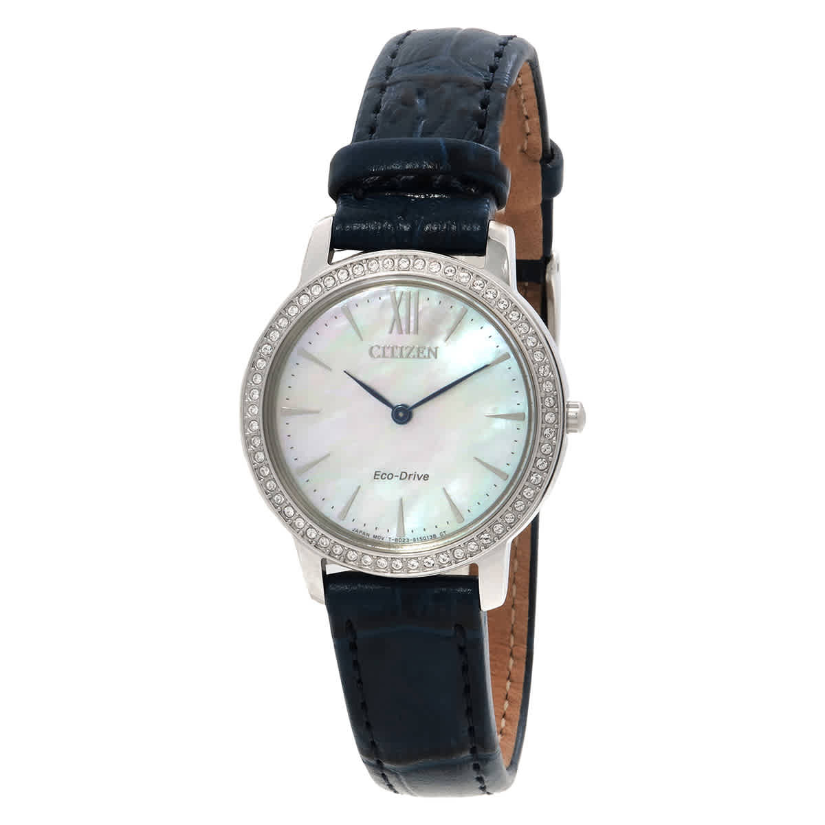 Citizen Eco-Drive Crystal Mother of Pearl Dial Ladies Watch EX1480-15D