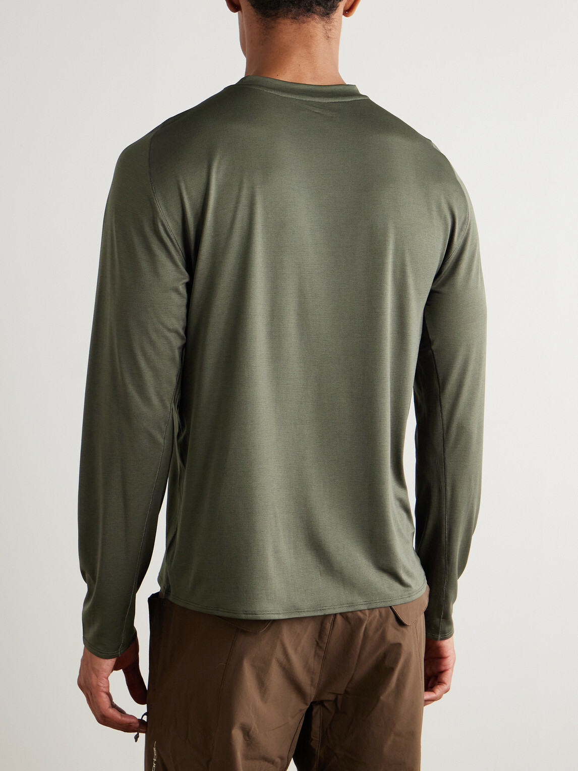 Portal - Lateral Peak Logo-Print Recycled-Jersey T-Shirt - Green