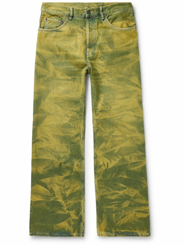 Photo: Acne Studios - Straight-Leg Tie-Dyed Jeans - Green