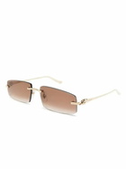 Cartier Eyewear Rectangle-Frame Sunglasses