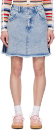 adidas Originals Blue KSENIASCHNAIDER Edition Denim Miniskirt