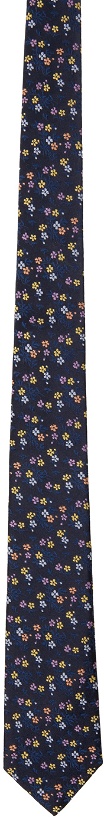 Photo: Paul Smith Navy Silk Floral Tie
