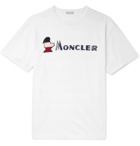 Moncler - Logo-Appliquéd Cotton-Jersey T-Shirt - White