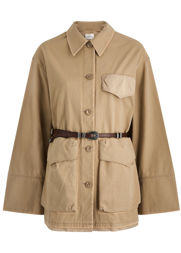 Photo: Dorothee Schumacher Perfect Match Belted Cotton Jacket Camel