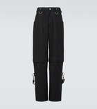 Givenchy Detachable wool pants with suspenders