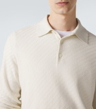 Brioni Cotton, silk, and cashmere polo sweater