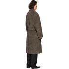 Lemaire Grey Furry Alpaca Oversized Coat