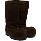 Balenciaga Brown Alaska Fur High Boots