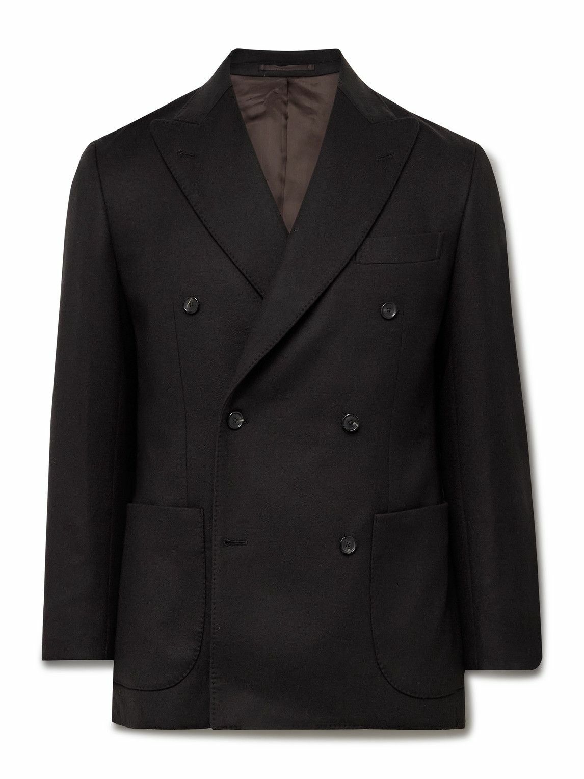 Kaptain Sunshine FW24 Double breasted jacket in beige cotton