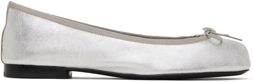 rag & bone Silver Joey Ballerina Flats