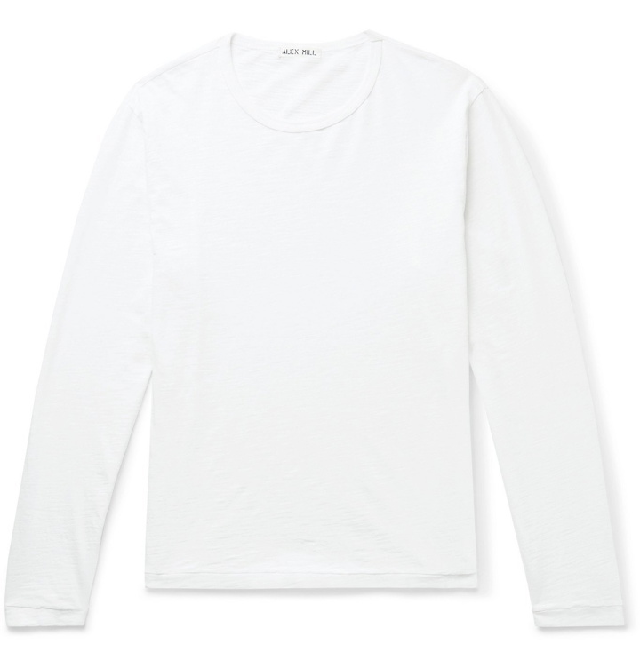 Photo: Alex Mill - Standard Slub Cotton-Jersey T-Shirt - White