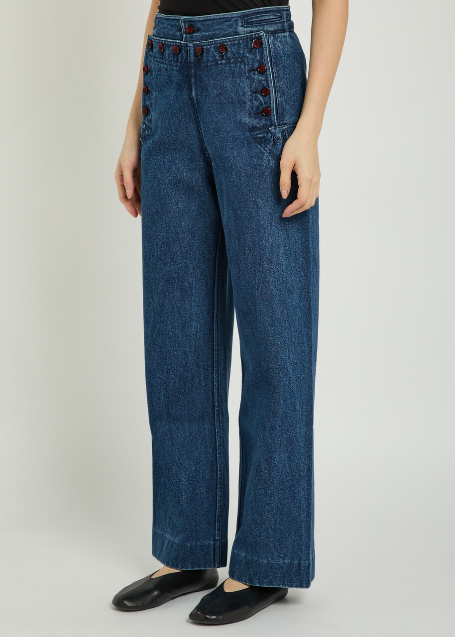 Bode Sailor Wide-leg Denim Trousers