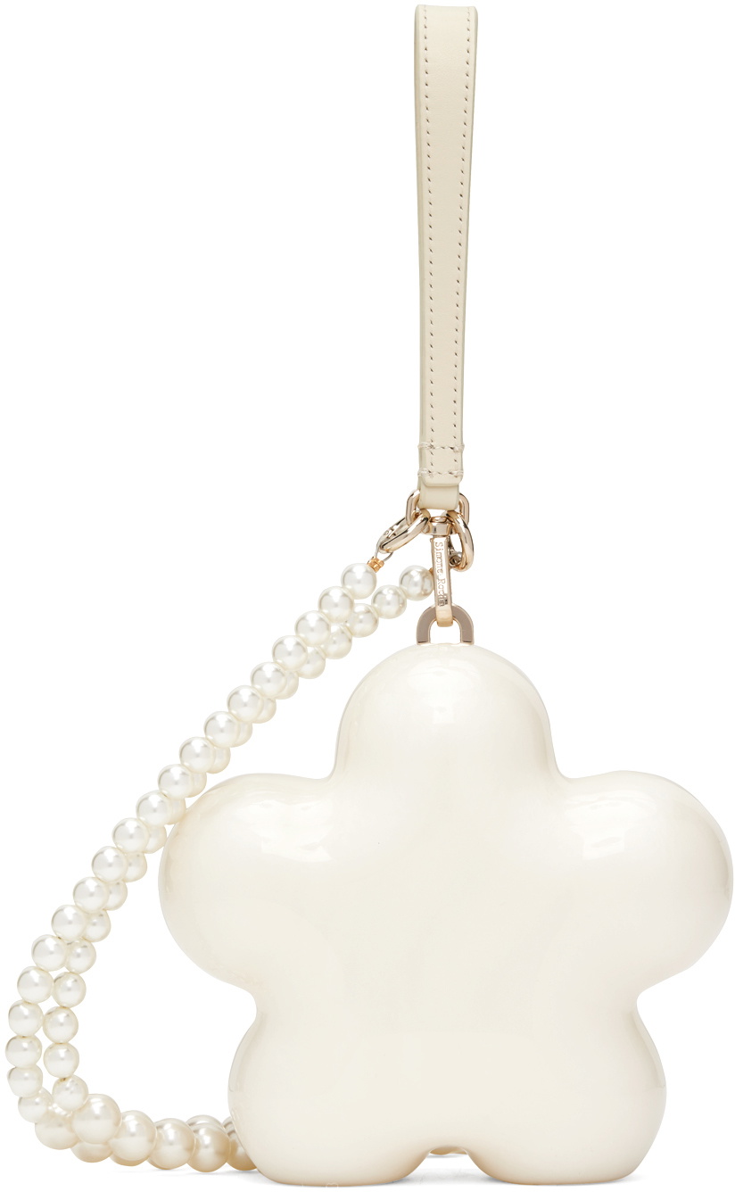 Simone Rocha Micro Egg Perspex Shoulder Bag - White