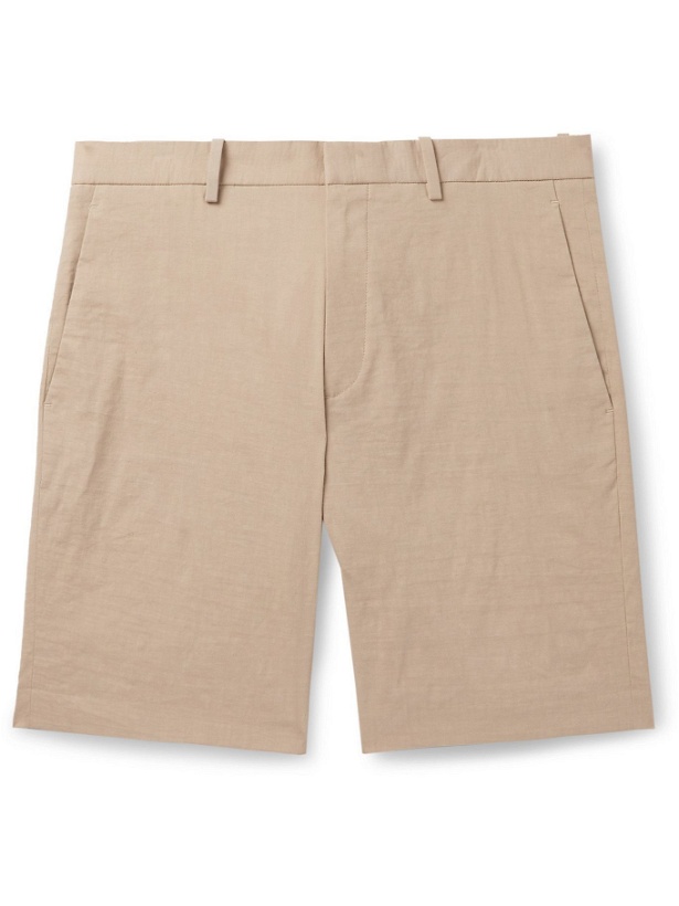 Photo: THEORY - Curtis Slim-Fit Linen-Blend Shorts - Neutrals