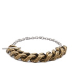 Dries Van Noten Men's Curb Bracelet in Silver