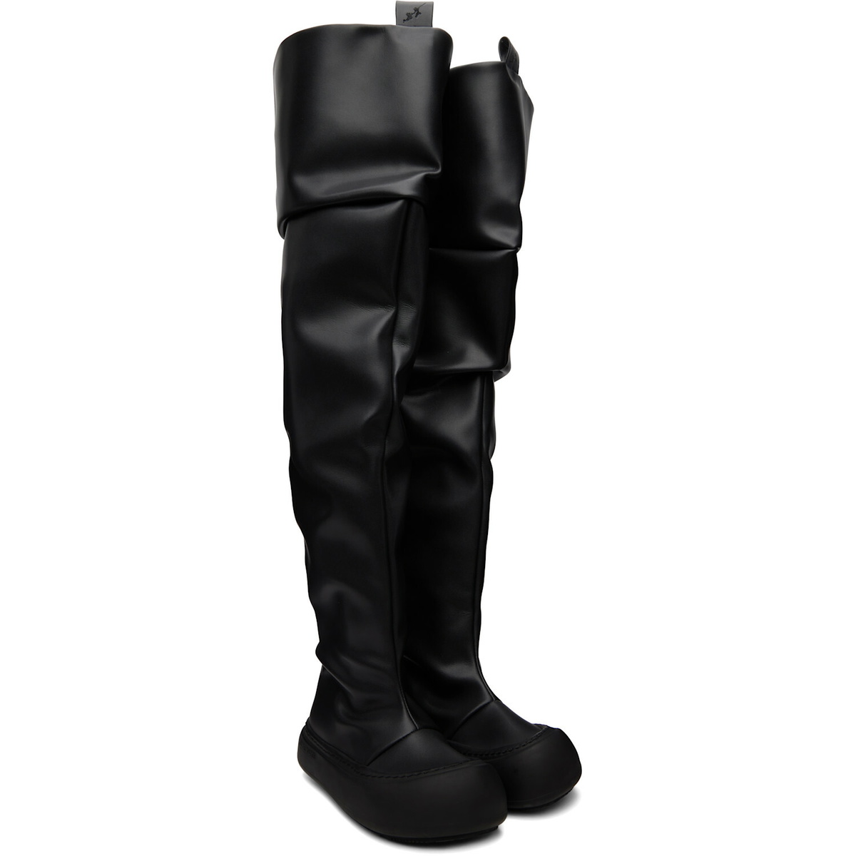 YUME YUME Black High Fisherman Tall Boots