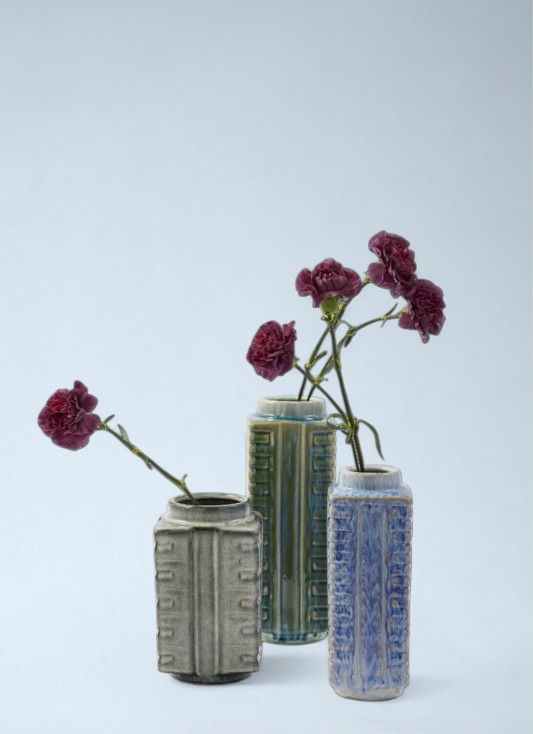 POLSPOTTEN Set Of Three Small City Vase