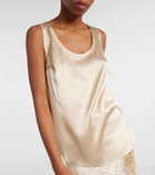 Brunello Cucinelli Silk-blend tank top