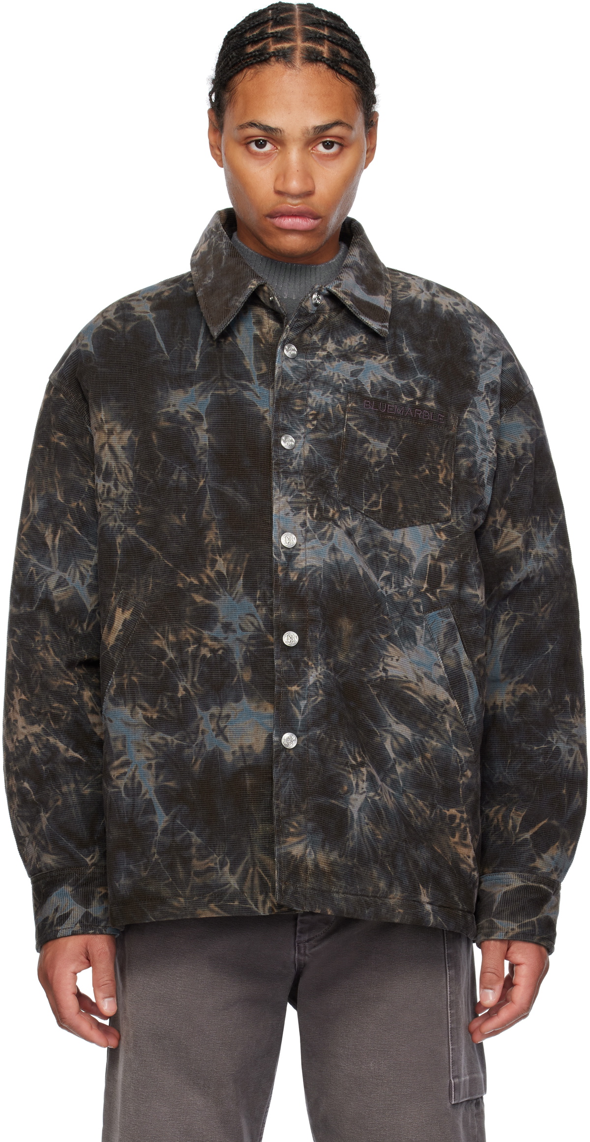 BLUEMARBLE Brown Padded Overshirt