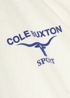 Cole Buxton Longhorn Printed Cotton T-shirt White