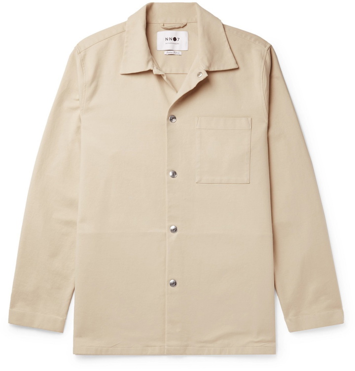 Photo: NN07 - Basim Stretch-Cotton Overshirt - Neutrals