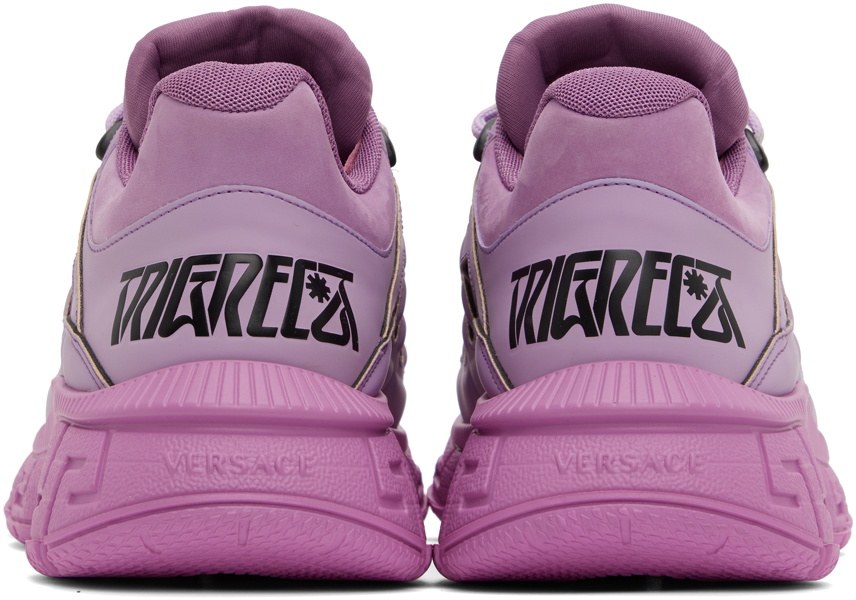 Versace Purple Trigreca Sneakers Versace