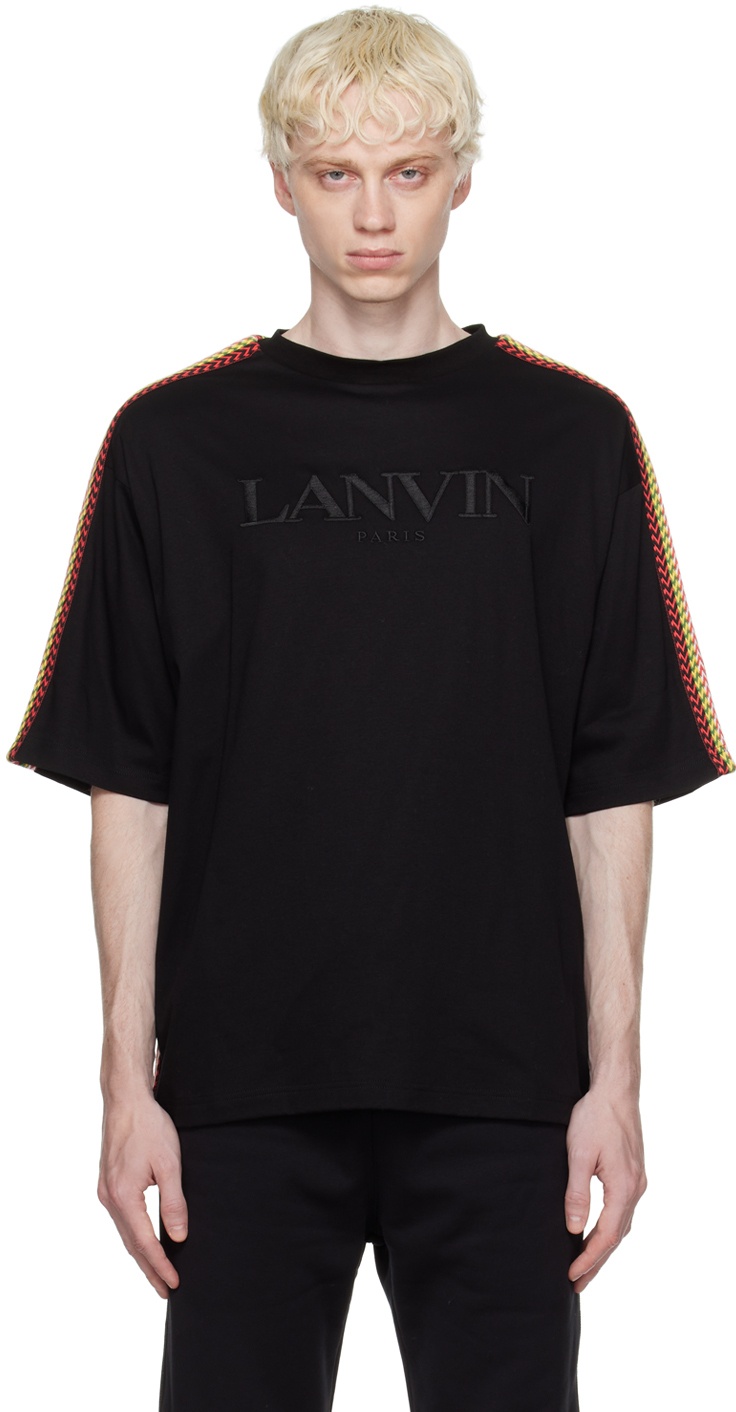 Photo: Lanvin Black Side Curb T-Shirt