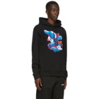 Marcelo Burlon County of Milan Black Fools Tongue Hoodie