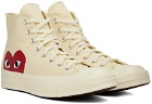 COMME des GARÇONS PLAY Off-White Converse Edition Chuck 70 Hi Sneakers