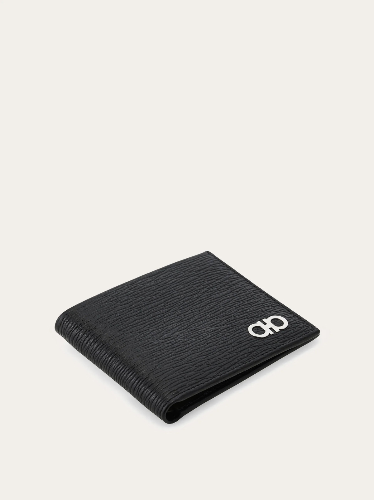 Ferragamo Mens Gancini wallet in Black