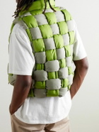 KAPITAL - Cropped Reversible Quilted Padded Shell Gilet