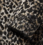 SAINT LAURENT - Leopard-Jacquard Knitted Sweater - Leopard print