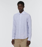 Thom Sweeney - Pinstriped linen shirt