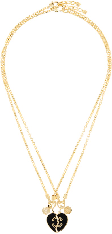 Photo: Givenchy Gold Heart Soulmate Necklace Set