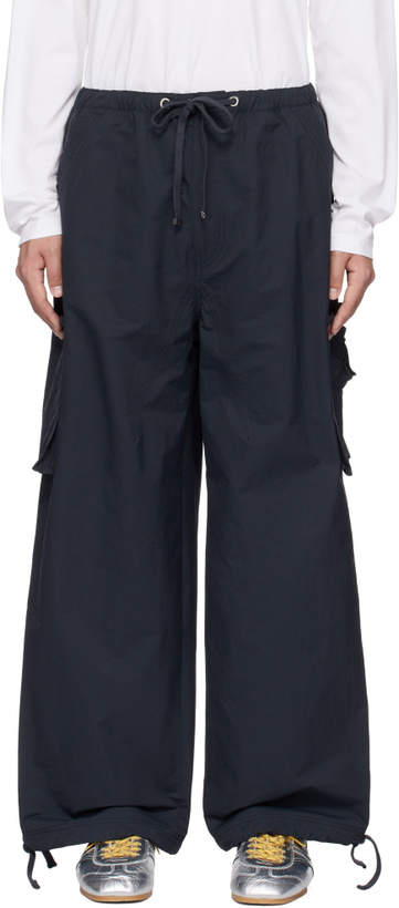Photo: lesugiatelier Navy Urban Cargo Pants