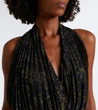 Proenza Schouler Paulina draped floral georgette midi dress