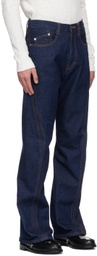 NVRFRGT Indigo Twisted Jeans