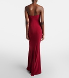 Bananhot Elice draped cotton maxi dress