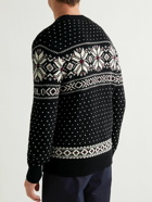 Polo Ralph Lauren - Fair Isle Cotton and Cashmere-Blend Jacquard Sweater - Black