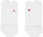 tao White Jacquard Socks